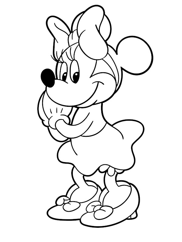 Minnie para Colorir : 50 desenhos para imprimir