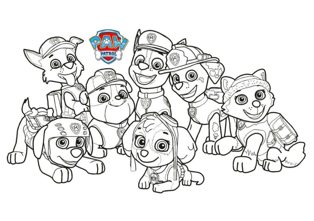 Patrulha Pata para Colorir : 30 desenhos para imprimir
