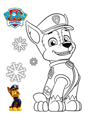 patrulha pata para colorir