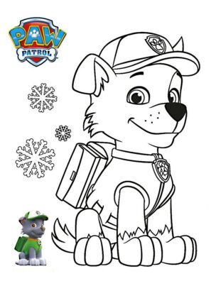 patrulha pata para colorir