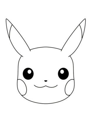 pikachu desenho para colorir