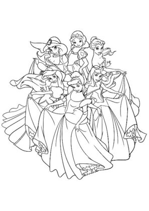 princesas para colorir