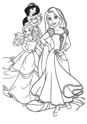 princesas para colorir