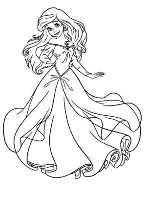princesas para colorir e imprimir