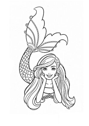 sereia para colorir