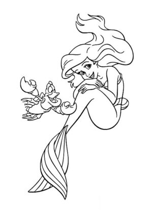 sereia para colorir