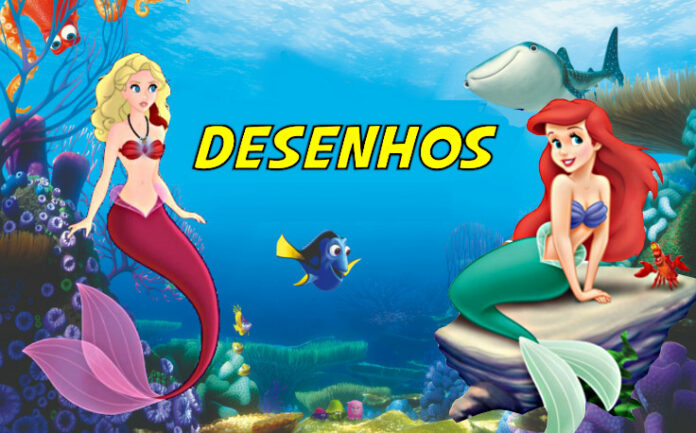 sereia para colorir
