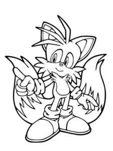 desenho para colorir do sonic