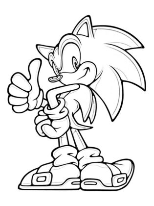 desenhos para colorir sonic