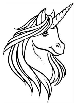 unicornio para colorir