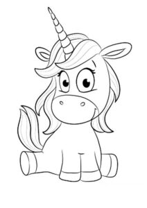 unicornio para colorir