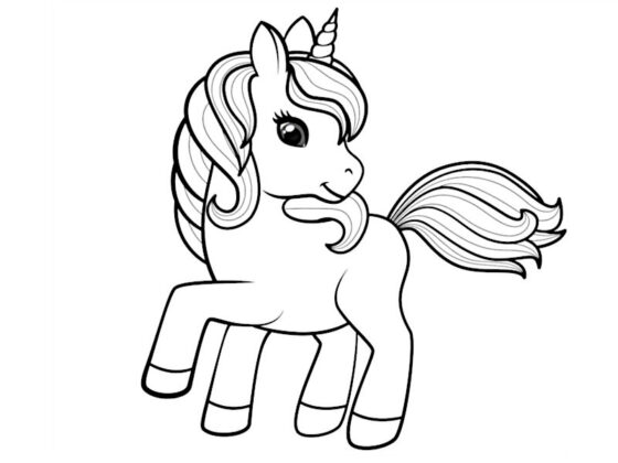 unicornio para colorir
