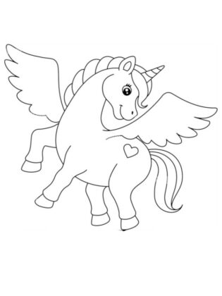 unicornio para colorir