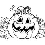 Desenho de Abóbora de halloween decordada para Colorir - Colorir.com