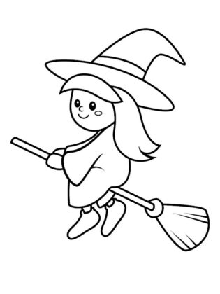 bruxas para colorir