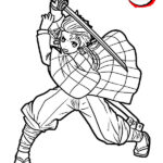 Desenhos de Kimetsu no Yaiba  Demon Slayer para Colorir, baixar e imprimir