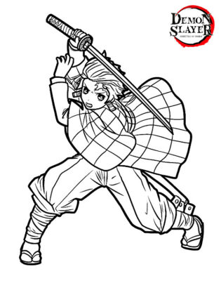 desenho de demon slayer