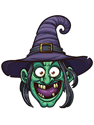 desenho de halloween bruxa