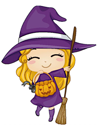desenho de halloween bruxa