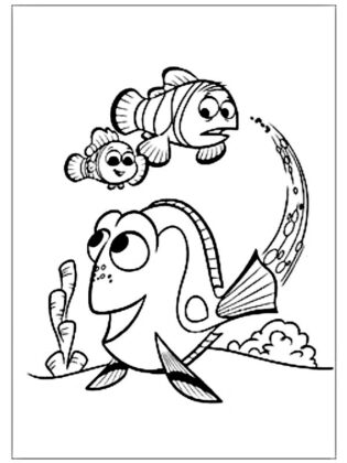desenho de peixes para colorir