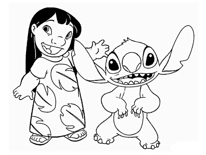 Stitch para Colorir : 20 Desenhos e 1 Livro para imprimir