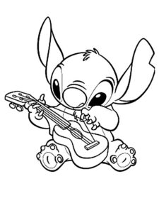 desenho para colorir stitch
