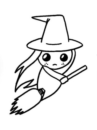 desenhos de bruxas para colorir