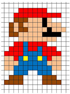 mario pixel art