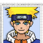 Naruto Pixel Art : 40 desenhos para imprimir
