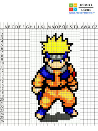 naruto pixel art
