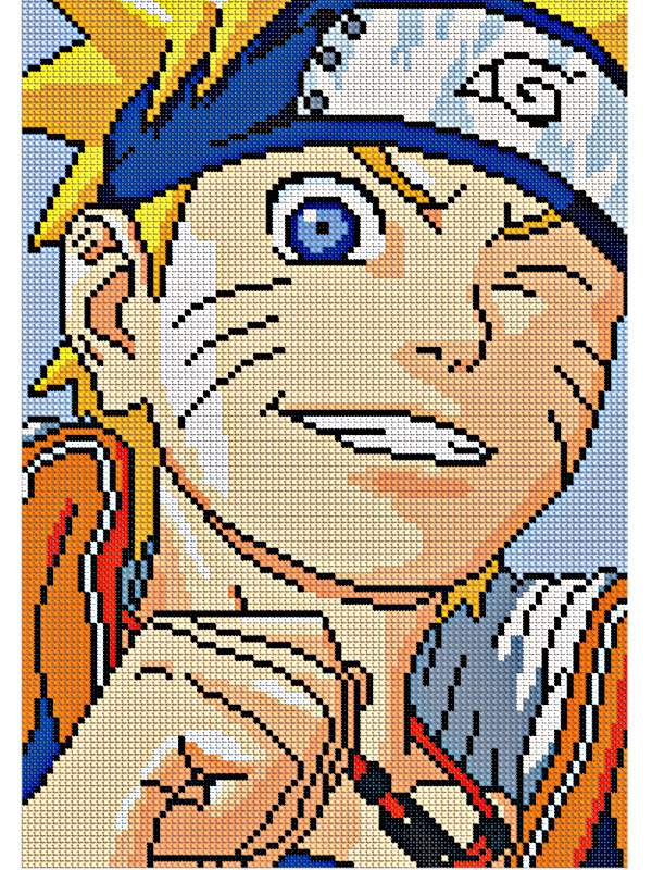 Naruto Pixel Art 40 Desenhos Para Imprimir