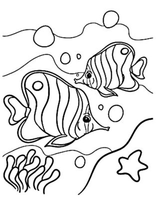 peixe para colorir