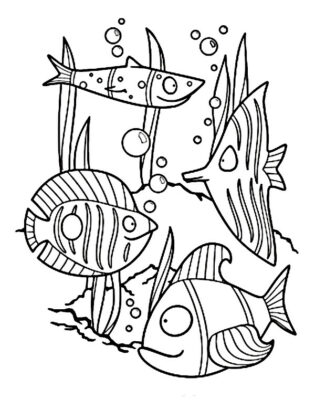 peixe para colorir