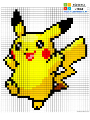 pikachu pixel art