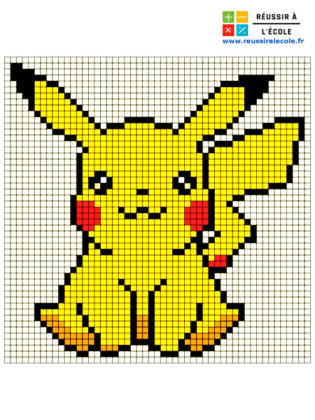 pikachu pixel art