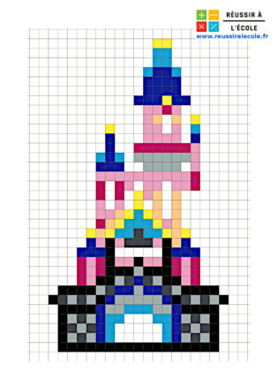 pixel art disney facil