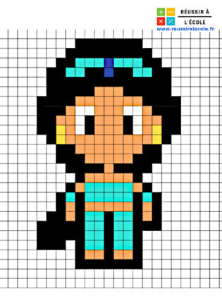 pixel art disney facil