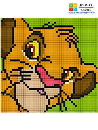 pixel art disney facil