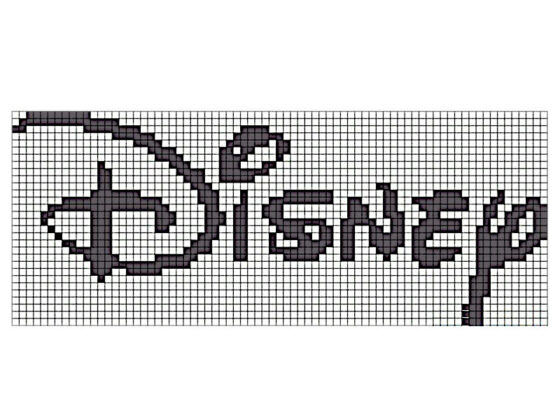 pixel art fácil da disney
