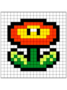 pixel art mario