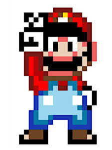 pixel art mario bros