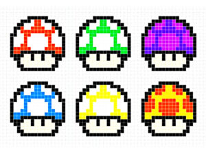 pixel art mario bros