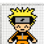 Naruto Pixel Art : 40 desenhos para imprimir
