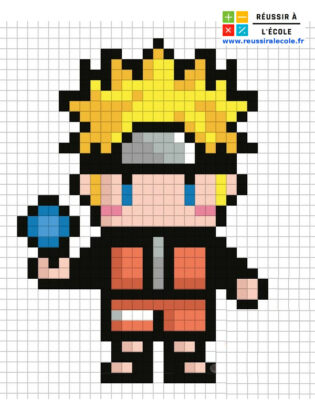 pixel art naruto