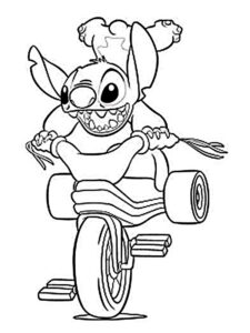 stitch para colorir
