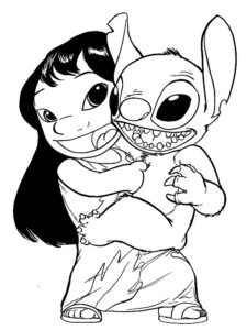 stitch para colorir