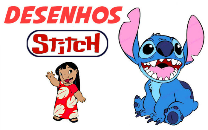 stitch para colorir