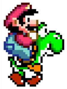 super mario pixel art