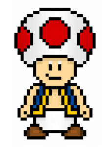 super mario pixel art