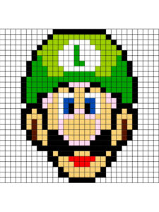 super mario pixel art